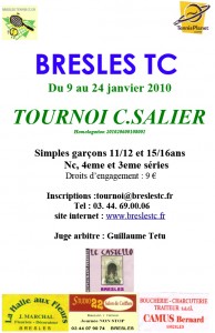 l'affiche du tournoi Tournoi C. Salier